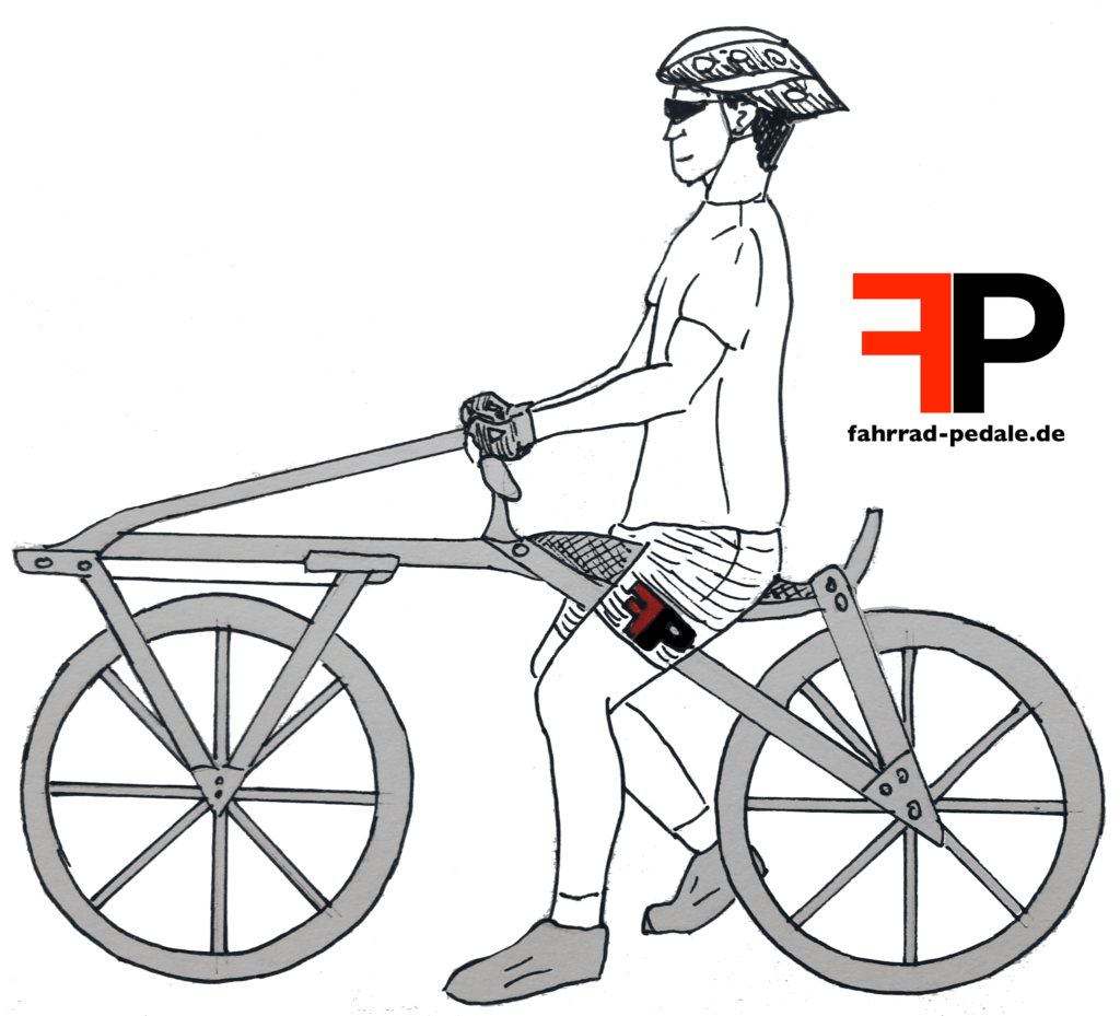 Erstes Fahrrad der Welt Laufrad Draisine Laufmaschine