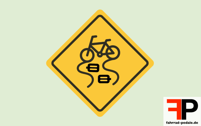 fahrrad pedale rutschfest warnschild
